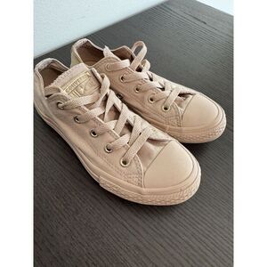 Converse Chuck Taylor All Star Low Pink Rose Gold Accents Girls Size 1 Shoes